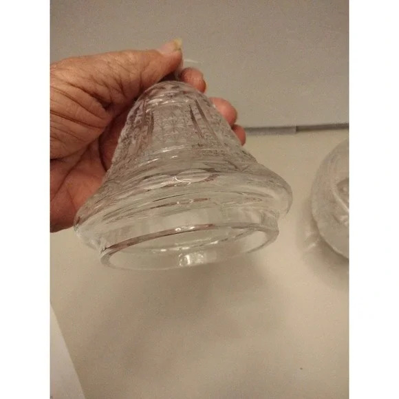 Vintage Julia Crystal Poland Lead Crystal Pear Preserve Candy Jar 8" - Picture 6 of 7